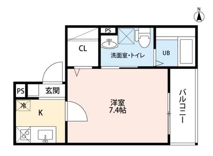 Monstera 野並【1階】の間取り
