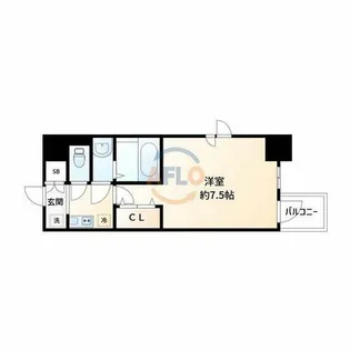 WORVE大阪本町【9階】の間取り