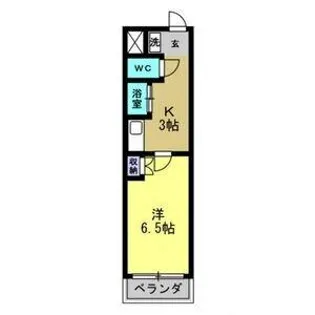 My Room旭【204号室】の間取り