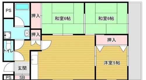 千代田司マンション【1階】の間取り