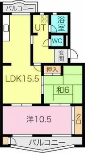 プラザフェニックス千鳥ヶ丘A【3階】の間取り