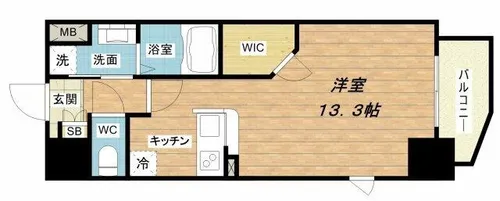 La Douceur梅田West【8階】の間取り