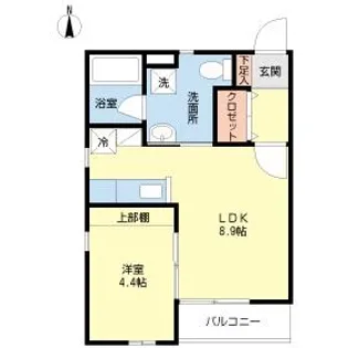 ブラシス薫【0105号室】の間取り