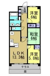 Vigo aisho常滑【103号室】の間取り