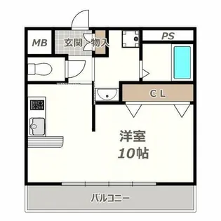 ベージョフロレスタ松崎町【602号室】の間取り