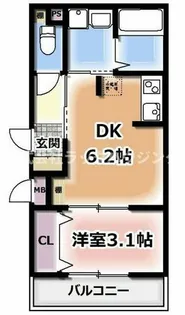 大阪府枚方市星丘1丁目【アパート】の間取り