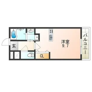 グランジュテ住吉【603号室】の間取り