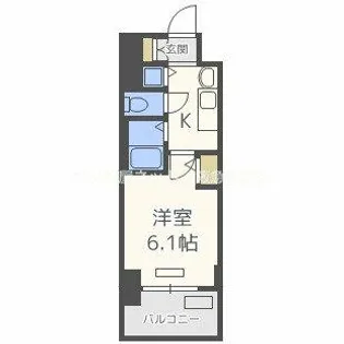 プレサンス梅田北デイズ【4階】の間取り