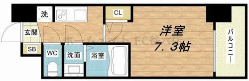 セレニテ福島カルム【3階】の間取り