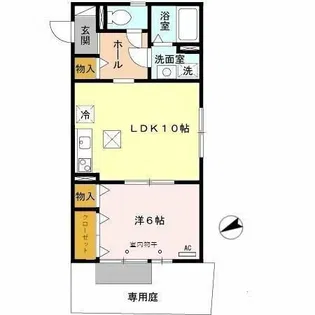 ヴィアーレ【1階】の間取り