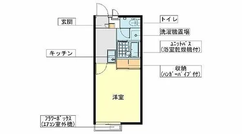 カメマスⅠ【1階】の間取り