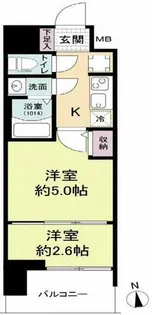 セレニテ難波グランデノール【4階】の間取り