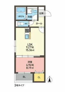M-Stage御井【2階】の間取り