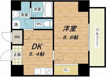ES-Grande大阪同心【5階】の間取り