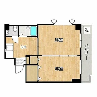 ステイト阿倍野【4階】の間取り