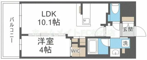 コンフォリア・リヴ北浜淡路町【4階】の間取り