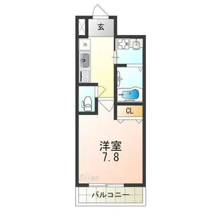 ドリームフジ桜川【1階】の間取り