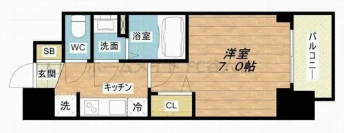 プレサンス新大阪ストリーム【9階】の間取り