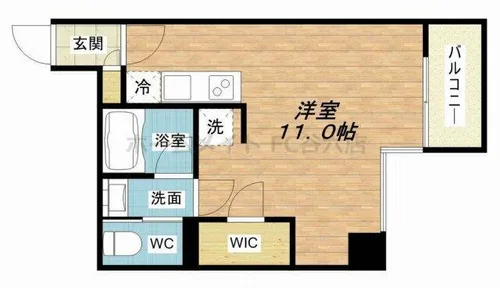 サンネクテール天満橋【8階】の間取り
