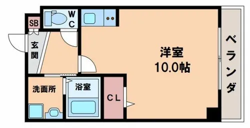 オーキッド勝山【3階】の間取り