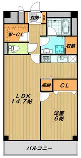 コーポエバーグリーン【1階】の間取り