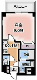大阪府寝屋川市早子町【マンション】の間取り