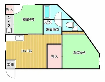 グレース西宮山口【202号室】の間取り