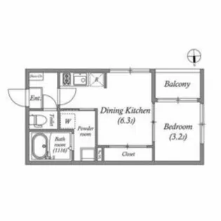 ハーモニーテラス太秦安井車道町Ⅲ【3階】の間取り