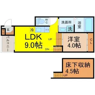 志賀本通ヒルズ【1階】の間取り