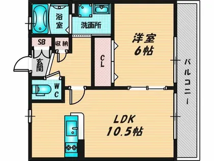 ドゥ・リュエルA【2階】の間取り