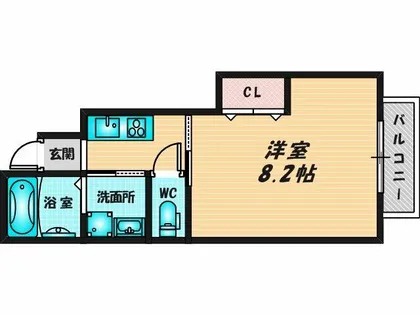 COSMO WAKAEMINAMI【1階】の間取り