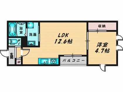 Charme Lacine【1階】の間取り