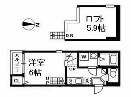ハーモニーテラス石田町【1階】の間取り