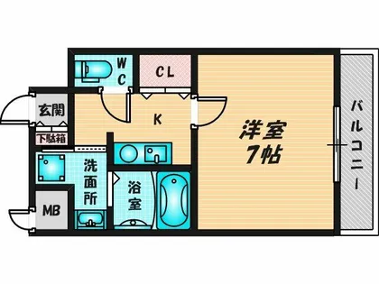 グッドライフ岩田【5階】の間取り