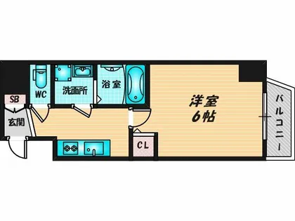 S-RESIDENCE小阪azure【9階】の間取り