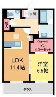 セントリビエ松園町【102号室】の間取り