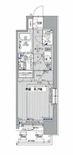 エスリード大阪天満宮【4階】の間取り