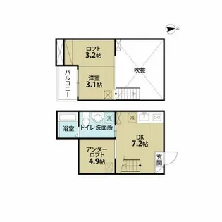 サンエイブリッジⅠ(サンエイブリッジワン)【1階】の間取り