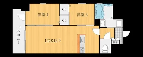 デザイナーズ ざ京【12階】の間取り