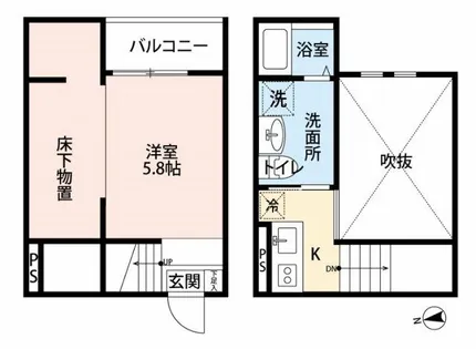 Cuore Sasashima(クオーレササシ【2階】の間取り