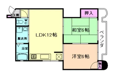 ビスタ東豊中【3階】の間取り