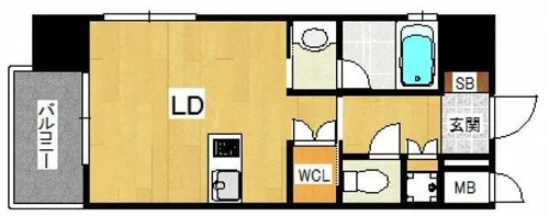 プライムアーバン博多東【307号室】の間取り