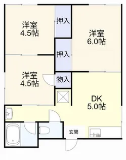 第一柏田アパート【101号室】の間取り