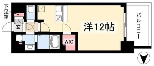 プレサンスジェネ千種内山【0710号室】の間取り