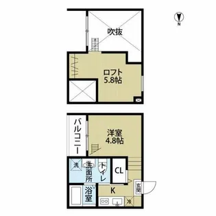 cordial上小田井(コーディアルカミオタイ【2階】の間取り