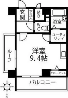 クリオ行啓通参番館【2階】の間取り