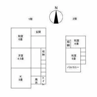 愛知県あま市新居屋江上田【一戸建】の間取り
