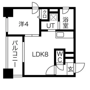 クラッセ麻生ステーション【8階】の間取り