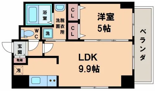 サンセリテ至誠会松崎町【7階】の間取り