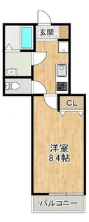 めぞん吉身【2階】の間取り